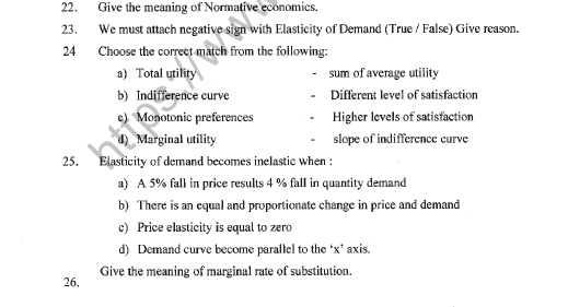 CBSE Class 11 Economics Question Paper Set Z Solved 5