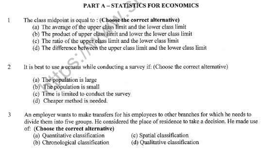 CBSE Class 11 Economics Sample Paper Set 1 Solved 1