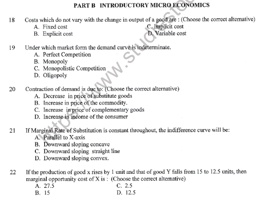 CBSE Class 11 Economics Sample Paper Set 1 Solved 5