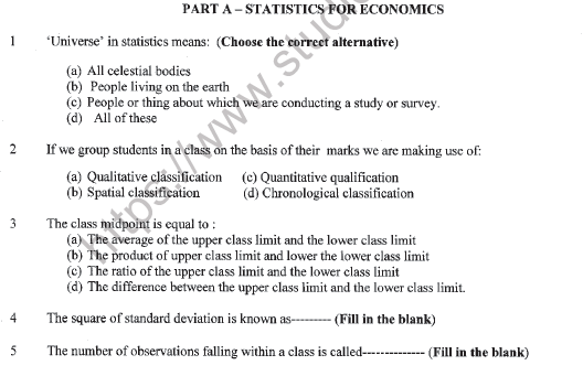 CBSE Class 11 Economics Sample Paper Set 2 Solved 1