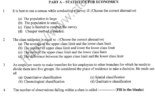 CBSE Class 11 Economics Sample Paper Set 3 Solved 1