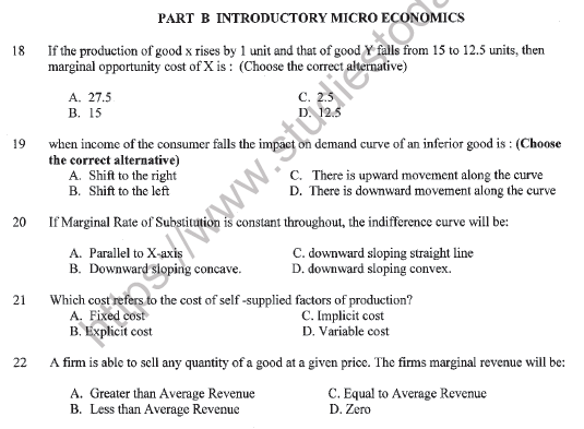 CBSE Class 11 Economics Sample Paper Set 3 Solved 5