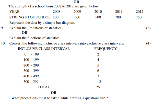 CBSE Class 11 Economics Sample Paper Set P