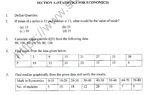 CBSE Class 11 Economics Worksheet Set C Solved 1