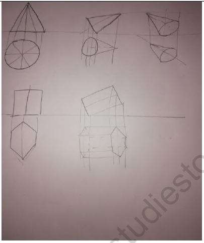 CBSE Class 11 Engineering Graphics Worksheet Set C Solved