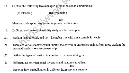 CBSE Class 11 Entrepreneurship Question Paper Set A Solved 3