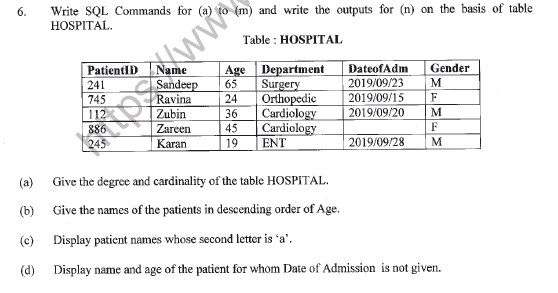 CBSE Class 11 Informatics Practices Question Paper Set P Solved 5