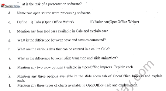 CBSE Class 11 Informatics Practices Question Paper Set T Solved 2