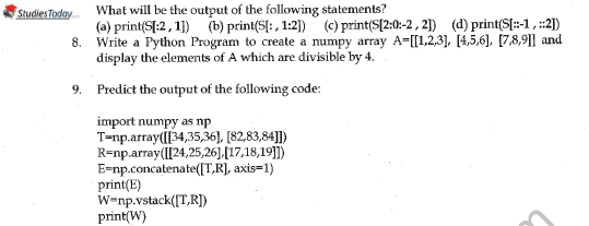 CBSE Class 11 Informatics Practices Worksheet Set A Solved 2