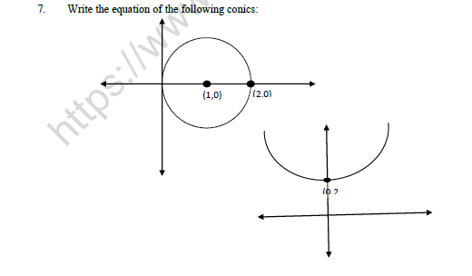 CBSE Class 11 Mathematics Conic Sections Worksheet 2