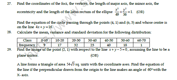 CBSE Class 11 Mathematics Question Paper Set U 5