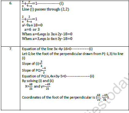 CBSE Class 11 Mathematics Worksheet Set A Solved 3