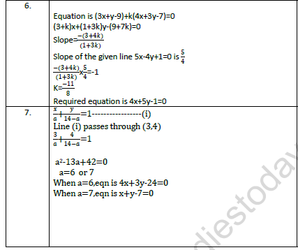 CBSE Class 11 Mathematics Worksheet Set C Solved 3
