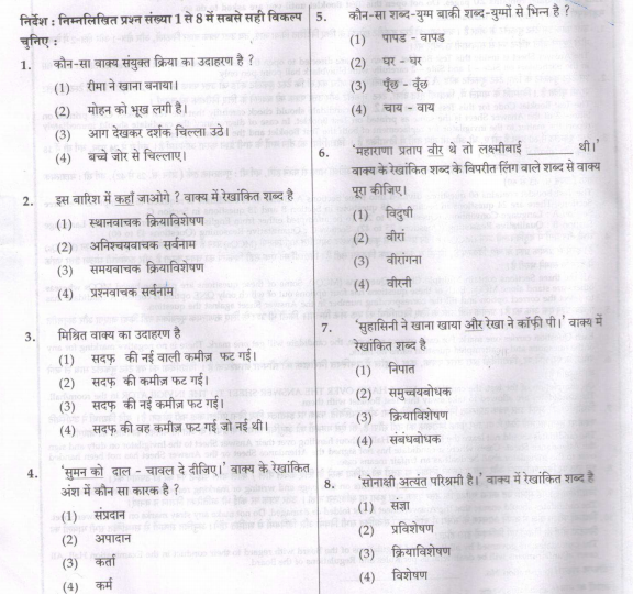 CBSE Class 11 PSA Sample Paper Language Conventions Set A