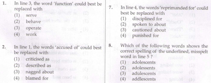 CBSE Class 11 PSA Sample Paper Language Conventions Set B