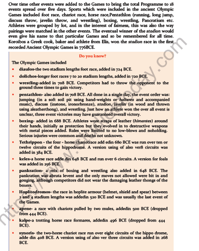 CBSE Class 11 Physical Education Olympic Value Education Notes 3