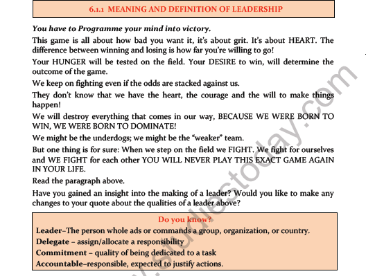 CBSE Class 11 Physical Education Physical Education And Leadership Training Notes 3