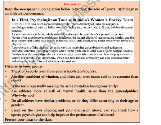 CBSE Class 11 Physical Education Psychology And Sports Notes 2