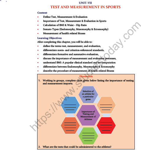 CBSE Class 11 Physical Education Test And Measurement In Sports Notes 1