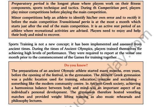 CBSE Class 11 Physical Education Training And Doping In Sports Notes 5