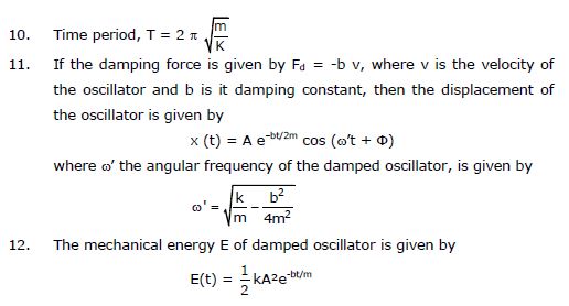 CBSE Class 11 Physics Oscillations And Waves Notes Set B
