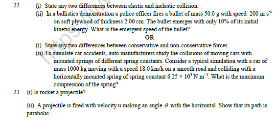 CBSE Class 11 Physics Question Paper Set V Solved 5