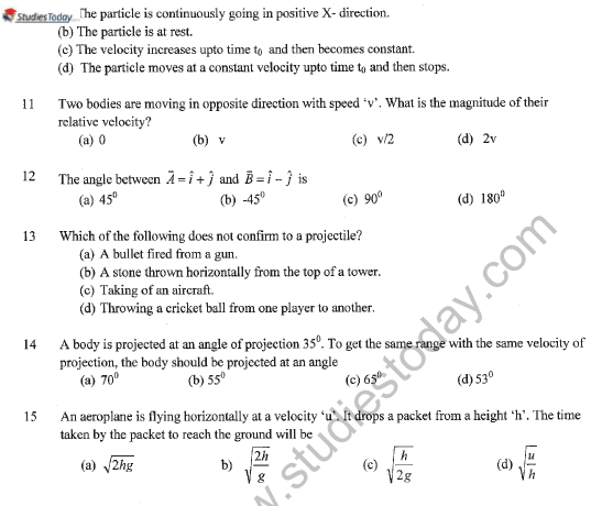 CBSE Class 11 Physics Sample Paper Set H Solved 4