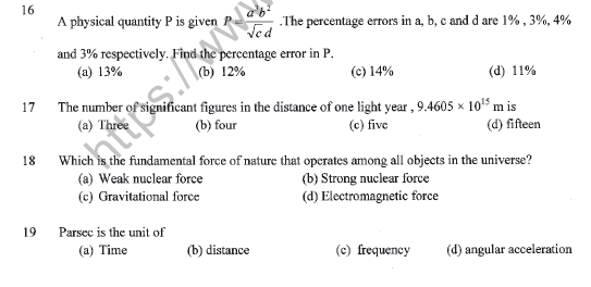 CBSE Class 11 Physics Sample Paper Set H Solved 5