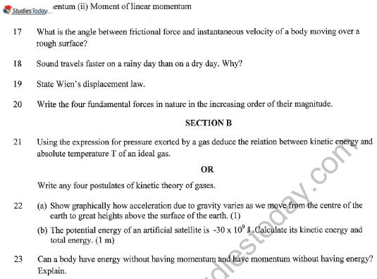 CBSE Class 11 Physics Sample Paper Set J Solved 4