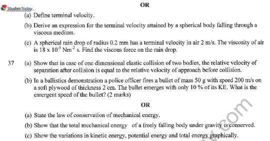 CBSE Class 11 Physics Sample Paper Set J Solved 8