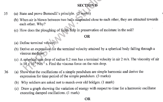 CBSE Class 11 Physics Sample Paper Set K Solved 7