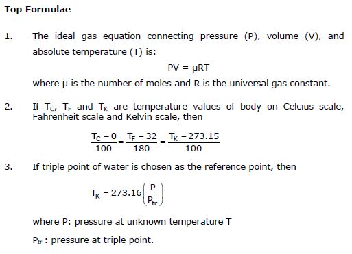 CBSE Class 11 Physics Thermal Properties Of Matter Notes