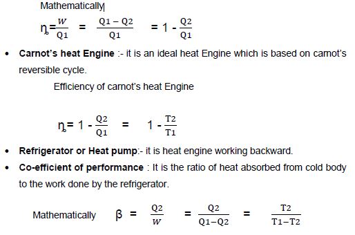 CBSE Class 11 Physics Thermodynamics Notes Set A