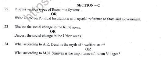 CBSE Class 11 Sociology Sample Paper Set E Solved 3