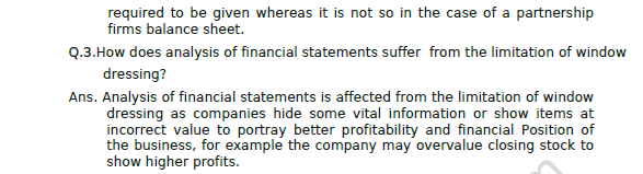 CBSE Class 12 Accountancy Analysis of Financial Statements Worksheet 8