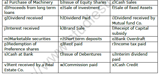 CBSE Class 12 Accountancy Cash Flow Statement Worksheet Set B 2