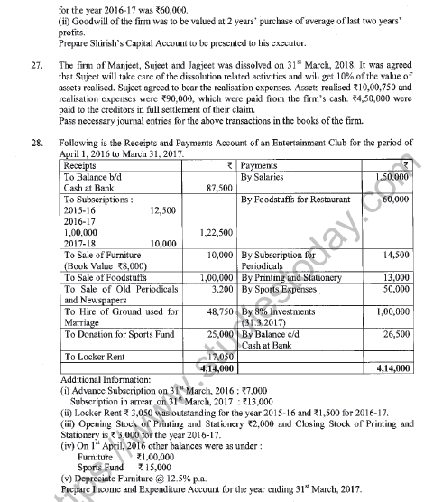 CBSE Class 12 Accountancy Question Paper 2022 Set C Solved 6