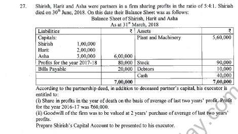 CBSE Class 12 Accountancy Question Paper 2022 Set D Solved 6