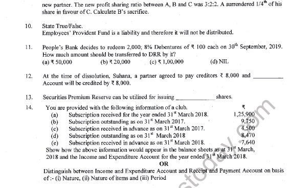 CBSE Class 12 Accountancy Sample Paper 2022 Set A Solved 2