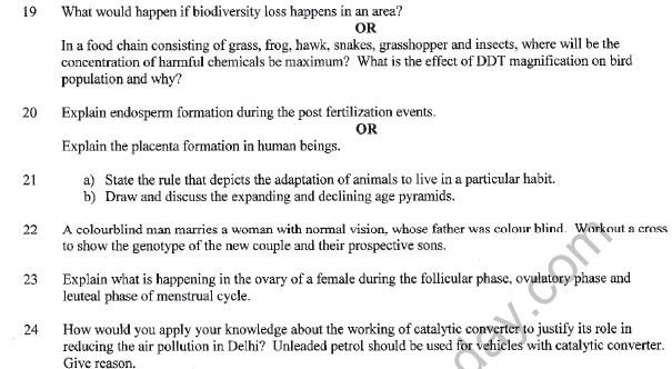 CBSE Class 12 Biology Question Paper 2021 Set B Solved 4