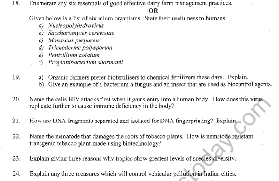 CBSE Class 12 Biology Sample Paper 2022 Set A Solved 4