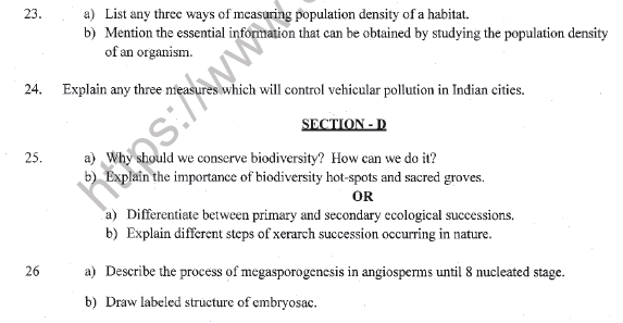 CBSE Class 12 Biology Sample Paper 2022 Set B Solved 5