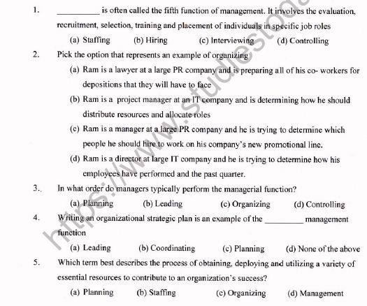 CBSE Class 12 Business Administration Sample Paper 2022 Set B Solved 1