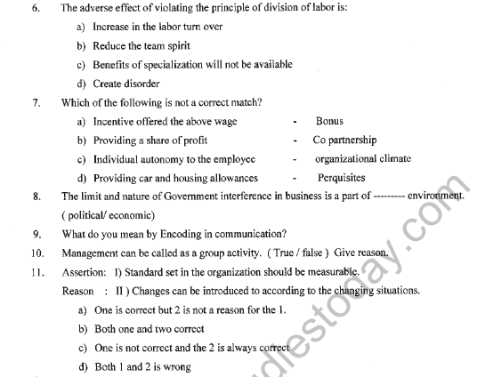 CBSE Class 12 Business Studies Question Paper 2021 Set C Solved 2