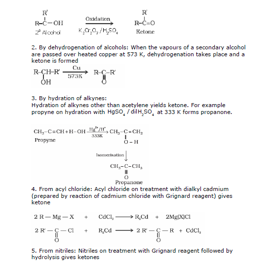 CBSE Class 12 Chemistry - Aldehydes, Ketones Chapter Notes 5