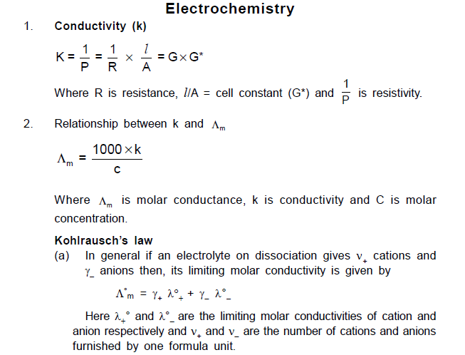 CBSE Class 12 Chemistry - Important Formulas all chapters 2