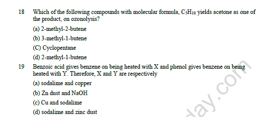 CBSE Class 12 Chemistry Aldehydes Ketones And Carboxylic Acids Question Bank Set D 7