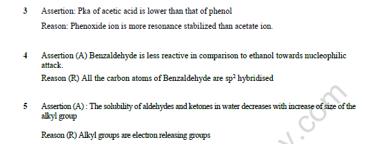 CBSE Class 12 Chemistry Aldehydes Ketones And Carboxylic Acids Question Bank Set D 9