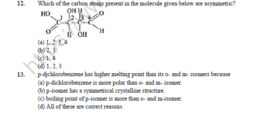 CBSE Class 12 Chemistry Haloalkanes And Haloarenes Question Bank Set B 5