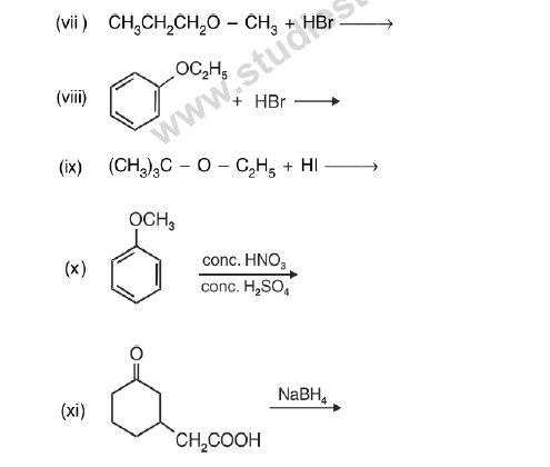 CBSE Class 12 Chemistry notes and questions for Alcohols Phenols and Ethers Part B 3